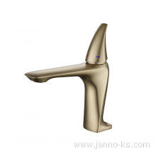 Water Tap Basin PVD Brushed Gold Faucet Mixer